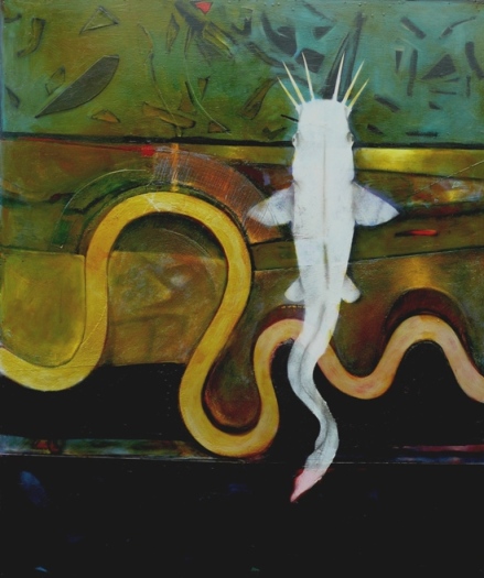 Barry Fitzpatrick - Stingray on blue